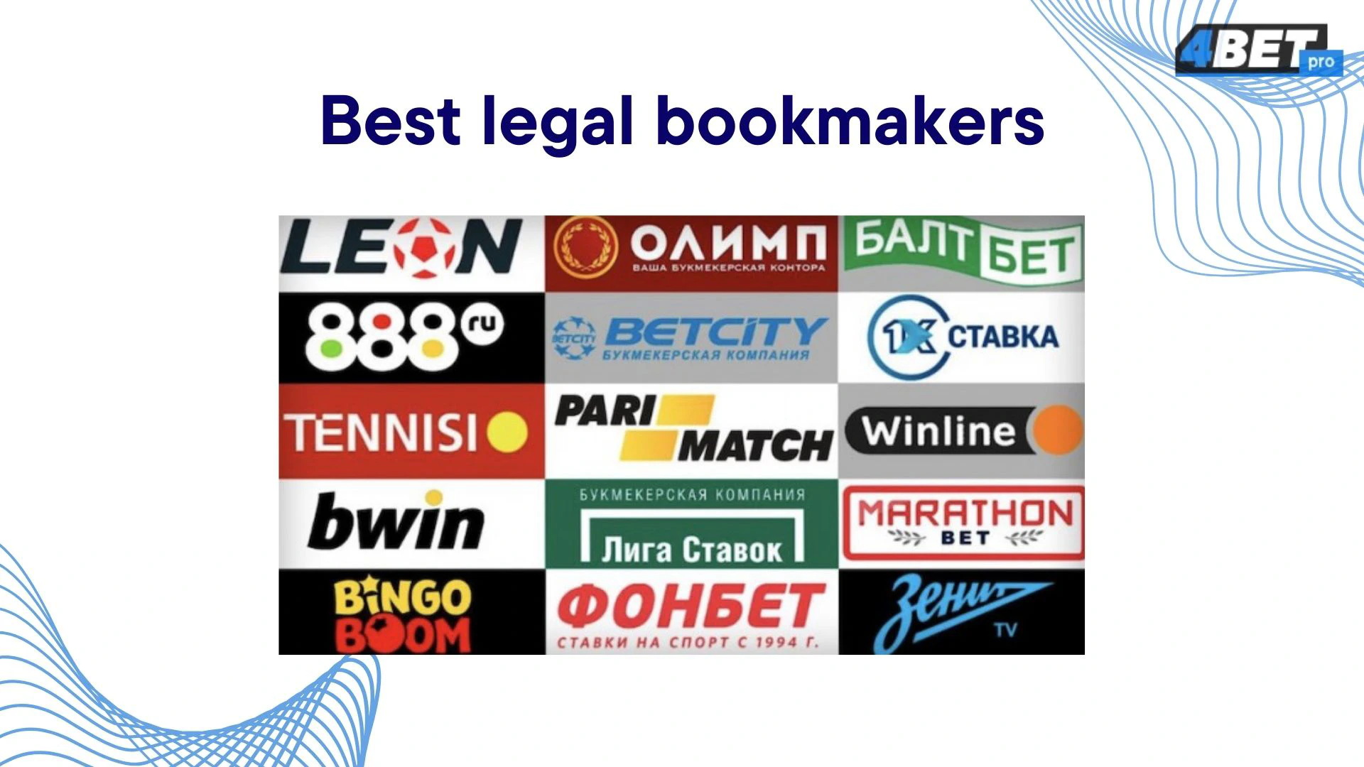 Legal bookmakers