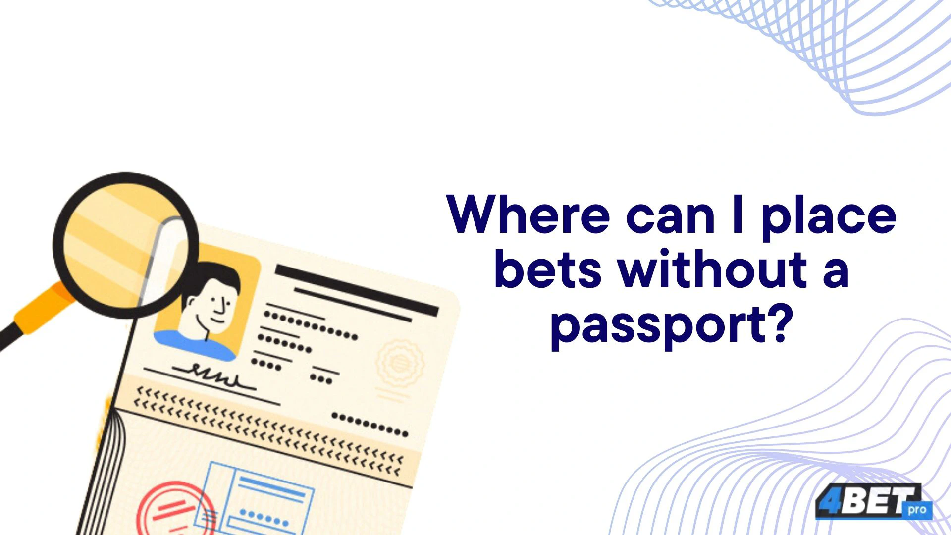 Bookmaker betting without ID