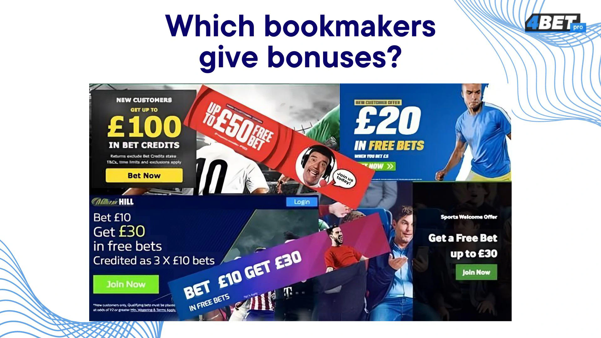 Bookmakers bonuses