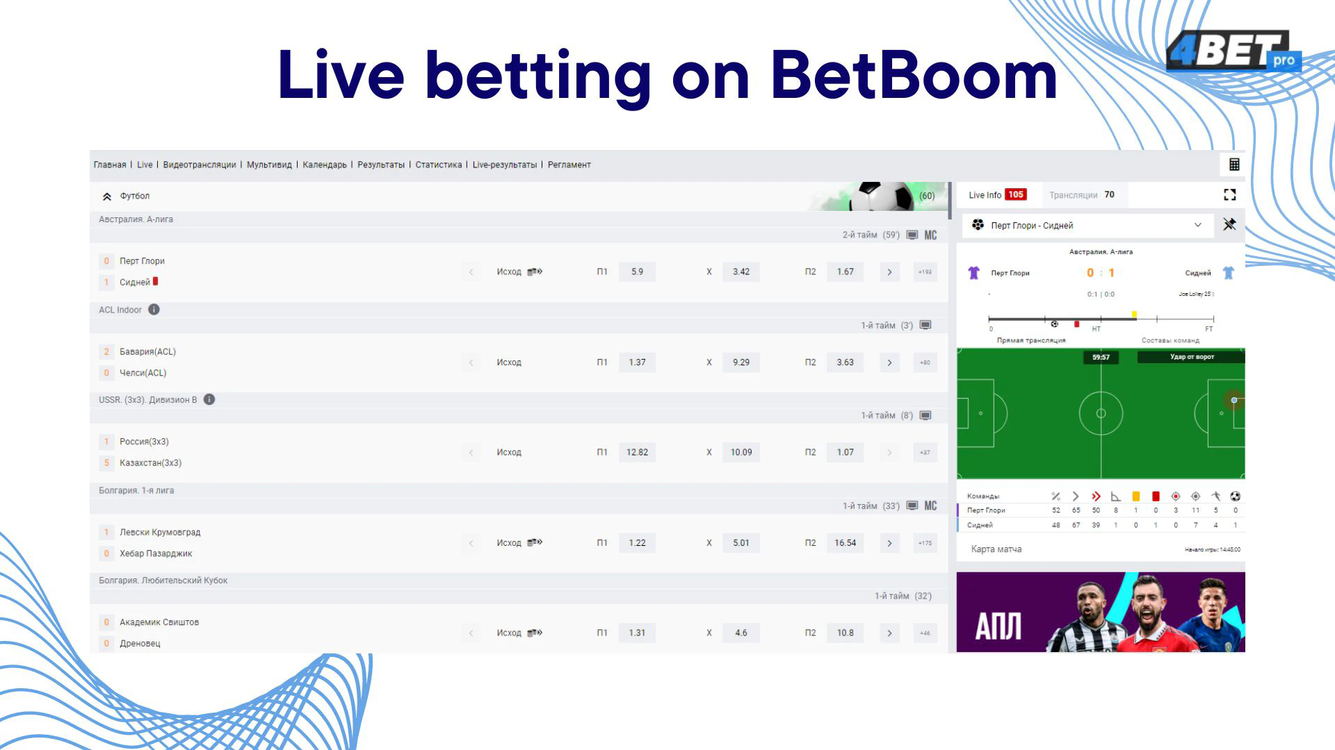 Bet Boom sports betting
